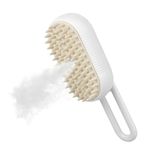 Cat Steam Brush, 3 in 1 Self-Cleaning Grooming Brush with Water Spray, Pet Hair Remover and Massager, Steam Brush for Cats and Dogs, Removes Knots and Loose Fur, Reduces Static