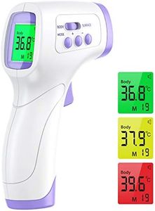 Wawech Termometro febbre infrarossi 2 in 1 Termoscanner professionale per febbre Misuratore temperatura corporea Termometro digitale Memorizza 99 letture per adulti neonati bambini