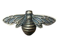 Solid Brass Bee Door Knocker,6.3 Inches Wide,3.5 inches Tall (Antique Bronze)