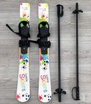 Little Skiers Starter Plastic Skis and Poles - Perfect Beginner ski for ages 0-4 years