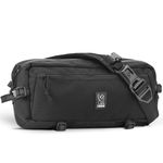 Chrome Industries Kadet Sling Messenger Bag – Crossbody Backpack for Women and Men w/Quick Release Buckle – Black/Aluminum, Black/Aluminium, One Size, Minimal