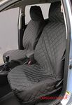 Carseatcover-UK Front Pair of Diamond Quilted Car Seat Covers Protectors - Universal Fit