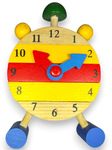 Time Toy - by Dewlets Ecosmartlearn. Student Dummy time Learning Clock for Kids to Teach and Learn time with Stand Montessori Educational Toy.