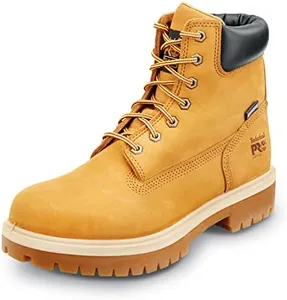 Timberland PRO 6IN Direct Attach Men's, Wheat, Soft Toe, MaxTrax Slip Resistant, WP/Insulated Boot (9.5 M)