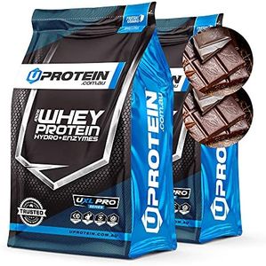 Protein Powder | 4kg Uprotein 100% Whey Protein Hydro Plus Enzymes | Whey Protein Powder | Choc Brownie, 4kg (100 Serves) | Build Muscle, Low Carb, Whey Protein Powder for Men & Women
