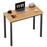 Need 31.5 Inch Computer Desk Writing Desk Side Table Office Desk Computer Table, with BIFMA Certification, Teak, AC3BB-8040-CA