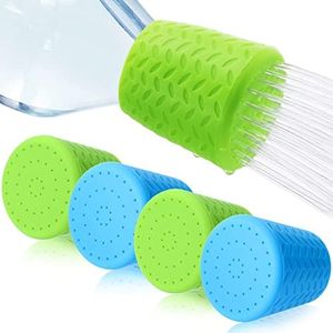 4 Pieces Portable Dog Shower Head and Outdoor Camp Shower Attachment - Blue Green Water Sprayer Bottle for Pet Supplies, Beach, Hiking, Camping, and Dirt Removing