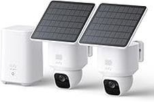 eufy Security SoloCam E30, 2-Cam Kit, Security Cameras Wireless Outdoor, Solar Camera Outdoor Wireless, 360° Pan, AI Tracking, 2K Clarity, No Monthly Fee