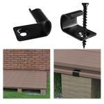 Muzata 48Pack Starer Clips for Decking Universal Starter Deck Clips Stainless Steel with Decking Screws Hideaway Fasteners for 600 SQ. FT. Composite Hidden Deck Boards M028