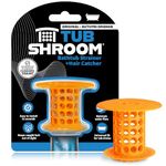 TubShroom TSORA454 The Revolutionary Tub Drain Protector Hair Catcher/Strainer/Snare, Orange
