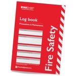 Firechief® Fire Safety Log Book - Fire Log Book for The Office, Workplace and Commercial Premises - Fire Safety Guide and Record Book - Fire Alarm Log Book for Landlords, Businesses and Schools