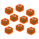 LITKO Premium Printed Mecha Pilot Skill Check Tokens Compatible with BattleTech (10)