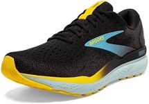 Brooks Men s Ghost 16 Neutral Running Shoe - Black/Forged Iron/Blue - 10.5 Medium