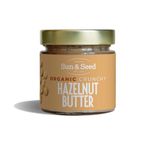 Organic Crunchy Hazelnut Butter by Sun & Seed - 200g - Crunchy Nut Butter - Plant Based - High in Fibre - 100% Organic Hazelnuts - Palm Oil Free - Vegan Butter…