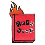 Pink Burn Book Patch Fire Insult Em