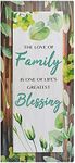 PREMIUS The Love Of Family Is One Of Life’s Greatest Blessing Wall Art, Elegant & Sophisticated with the phrase, The Love Of Family Is One Of Life’s Greatest Blessing 18x42 Inches