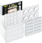 104-Piece Cabinet Bumper Set - Clear, Self-Adhesive Rubber Pads for Cabinet Doors, Cupboards, and Kitchen Cabinet Protectors – Dampen Noise & Protect Surfaces