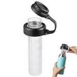 Lid for Hydro Flask Wide Mouth, Lids with Fruit Infuser Insert for Hydro Flask Water Bottle, Flip Top Lids Water Bottle Accessories