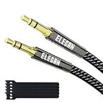 Elecan 3.5mm AUX Cable 1 Ft/2 Pack 