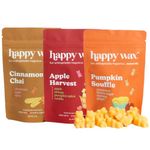 Happy Wax Fall & Winter Scented Natural Soy Wax Melts – Scented Wax Melts Infused with Essential Oils, Non Toxic Wax Bears for Wax Warmers and melters (Savory)