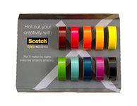 Scotch Expressions Paper Washi Tape, Great for Bullet Journaling and DIY Décor, 10-Pack (C317-10-SIOC)