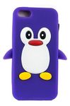 The Little Shop Designer Penguin Back Cover case for iPhone 5/5S/5G (Purple)