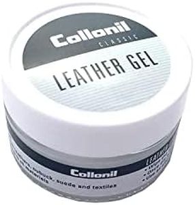 Collonil Leather Gel Classic Repels Dirt Waterproofs and Conditions All Designer Smooth Leather and Suede Clothes Shoes Handbags and Furniture. Made in Germany.