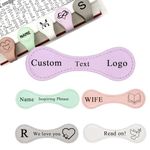 Personalized Magnetic Leather Bookmarks for Women Custom Engraved Text Book Marker Clip Gift for Book Lover Readers Women (Colorful Leather Magnetic Bookmark)