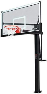 Lifetime 72" Mammoth Deluxe In-Ground Basketball Hoop, Mammoth Lift Adjustable Height, Tempered Glass Backboard Bolt Down System