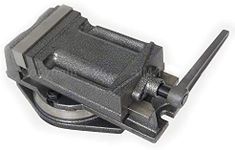 KATSU Bench Vice 5 Inch 125mm, Precision 360 Degree Swivel Rotating Base Radial Pillar Drill Press Lathe Milling Machine Clamp for Mechanics and Engineers 4021545