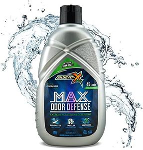 Sweat X Max Odor Defense Laundry Detergent – Remove the Worst Odors & Toughest Stains – High Performance Sports Wash for Training Gear & All Fabric Types – 45 Loads – 1 Pack
