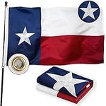 POZOY Deluxe 3x5 ft Texas Flag For 