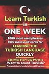 Learn Turkish in One Week. 4000 Mos