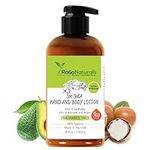 RaGaNaturals Unscented Hand & Body Lotion - Fragrance Free Natural Shea Butter Lotion with Argan, Vitamin E, & Avocado Oil - For Dry & Sensitive Skin - Vegan, Cruelty Free & Non Toxic- 8 Fl Oz