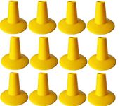 CW Sports Batting Tees Set of 12pcs Rubber Cone Ground Mini Markers Cricket Batting Tee Marking Cone Cones Marker