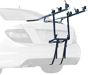 ALLEN Deluxe 3-Bike Trunk Mount Rack, Blk/Silver