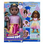 Baby Alive Princess Ellie Grows Up! Black Hair Doll, Interactive Baby Doll with Accessories, Talking Baby Dolls, Toys for 3 Year Old Girls and Boys and Up, 18-Inch (English & French)