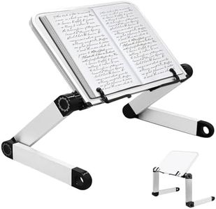 Atril para Libros - Altura Ajustable Atril Estudio con Brazos de Aluminio Duraderos, Atril Lectura Soporte Libros para Leer para Tapas Duras Gruesas, Recetas, Portátiles y iPad