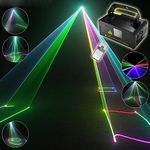 Sumger Professional DMX512 LED Stage Light RGB Laser Scanner DJ Disco Beam Stage Lighting Effect Laser Projector illumination Show Light Sound Activated with Remote for Festival Bar Club Party Wedding