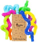 Nutty Toys 8pk Pop Tubes Sensory Toys (Mini) Fine Motor Skills Learning Toddler Toy for Kids, Top ADHD & Autism Fidget 2024, Best Preschool Boy Girl Gifts Idea, Unique Toddler Easter Basket Stuffers