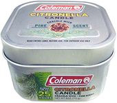 Coleman Scented Outdoor Citronella Candle with Wooden Crackle Wick - 6 oz
