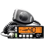 President ANDY II FCC CB Radio with 40 Channels AM, Multi-functions LCD Display, Volume Adjustment and ON/OFF, Weather Channel/Alert, Scan, USB Port, Front Microphone Plug, 12/24V