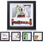 KCRasan Pet Memorial Picture Frame - Dog Memorial Sentiment Frame for Loss of Dog Gifts - Pet Collar Frame Remembrance Sympathy Dog or Cat Tribute Keepsake