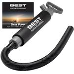 Best Marine Bilge Pump for Kayaks, Canoes and Boats. 46cm Manual Kayak Hand Water Pumps with 61cm Reversible Hose That Attaches to Either End. Portable Sump Pump Boat Accessories.