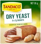 Tandaco Dry Yeast Sachets Cooking Ingredients 7g (pack of 5)