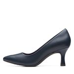 Clarks Women's Kataleyna Gem Pump, Navy Leather, 5 UK