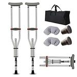 Folding Underarm Adult Crutches wit