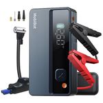 MobiBot Jump Starter with Air Compressor,1500A 12V Car Battery Jump Booster for 3.5L Gas or 2.5L Diesel Engines,150PSI Digital Tire Inflator,Portable Air Pump,18W Battery Charger