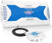 Pyle Hydra Marine Amplifier - Upgraded Elite Series 3000 Watt 8 Channel Bridgeable Amp Tri-Mode Configurable, Waterproof, MOSFET Power Supply, GAIN Level Controls and RCA Stereo Input (PLMRA830BT)