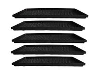 Wheatgrass Tray Black - [ Pack of 5pcs.], Microgreen Growing Trays, Hydroponics Tray, Seeds Germination Trays, Paddy Tray, Thick & Reusable Tray, Indoor & Outdoor Usage Trays.